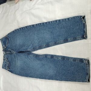 H&M Mom Jeans High Waist Comfort Stretch Ankle Length Denim Pants Women Size 2